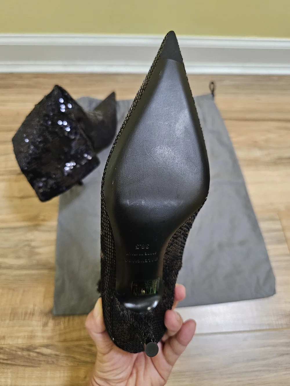New Balenciaga Sequins Embellished Knife Boots - Picture 11 of 15